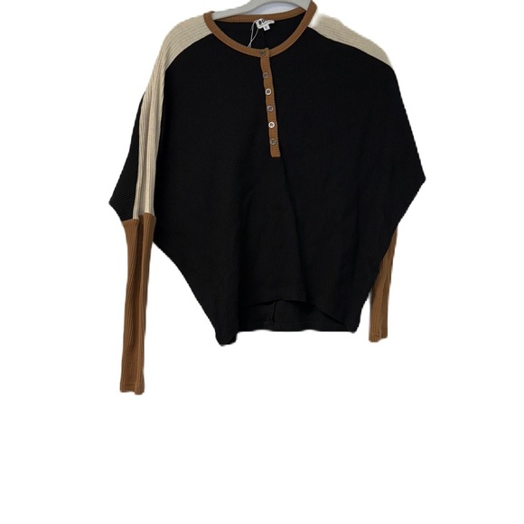 Women’s Ribbed Sweater Budle Black and Cream Tops l/xl - Picture 4 of 8